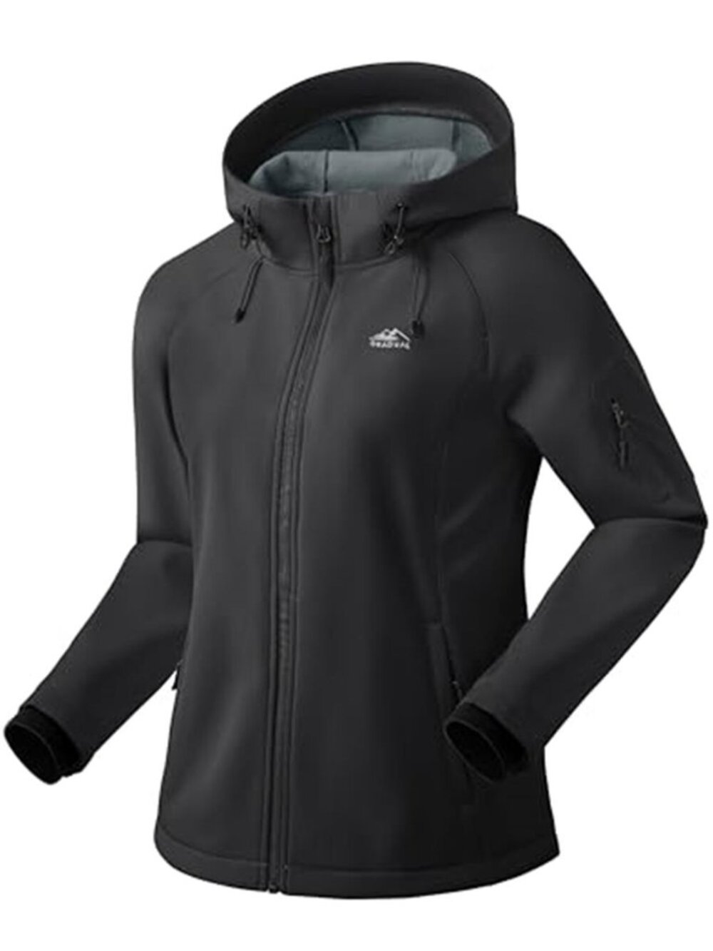 Womens Softshell Jacket Fleece Lined Waterproof Windbreaker Hiking Hooded Coat
